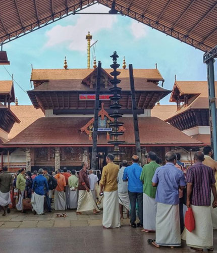 Guruvayur Temple is dedicated to Lord Guruvayurappan located in the town of Guruvayur in the state of Kerala.