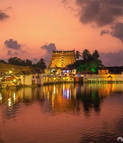 Padmanabhaswamy Temple is a Hindu temple dedicated to Lord Vishnu, located in Thiruvananthapuram.