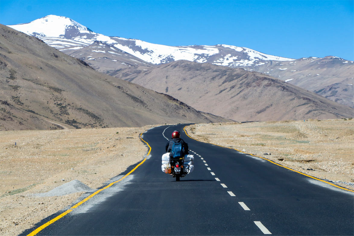 kanyakumari to ladakh bike trip record